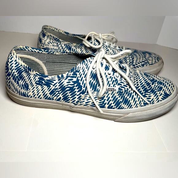 Vans Shoes - Vans Sneakers Tennis Shoes Blue White Size 9